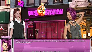 Feminge 4K interracial lesbisk med fyldig blondine.