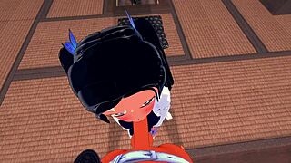 Demon slayer hentai'de aoi kanazaki ve tanjiro ile cosplay kostümlerinde zevk alıyorum