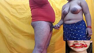 Indická desi teen dvojice v tvrdém domácím sexu s tlustou partnerkou