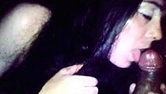 Danny enjoys a big black cock in his mouth