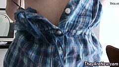 I fingered the first time teen 18+ in an interracial masturbation session with amateurs