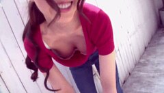 Rena Furuse sucks neighbor's shaved cock