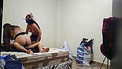 Director intervenes in amateur threesome for better porn quality