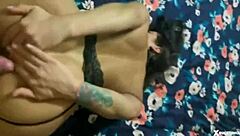 This brazilian morena is giving doggy so well