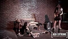 Pornstar Lisa Rose Walks Her Beat And Gets TAG TEAMED By Two Guys