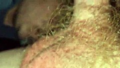 Gay guy receives deepthroat blowjob in his mouth.