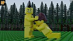 3D Lego porn with sound featuring anal and cunilingus