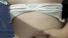 horny filipina girlfriend masturbates in the rain!