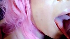 swallowing big cock and monster tits in amateur blowjob