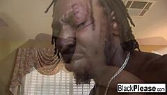 Angel Long, blonde beauty, enjoys a big black cock in her ass