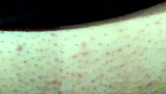 i masturbate with black dildo while bound and masked with face cover