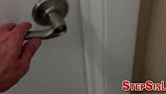 amateur stepsis sucking dick in pov cumshot scene