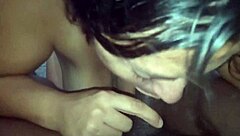 Fucking slut with big black cock in room