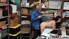 hot teen thief gets caught and punished hard