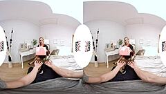 Beautiful blonde’s special gift in Virtual Reality porn