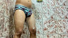 hard cock strips underwear for solo masturbation