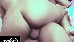 big ass cowgirl rides dick slowly in close up