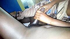 Hot handjob till he cums