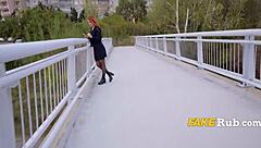 mysteriouskathy shows off her big ass in tiny thong at pool