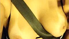 Brazilian Brunette Shows Big Tits In São Paulo Traffic