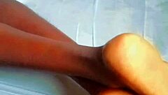 I get my beautiful black ass played with by mr g during amateur massage.