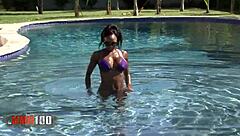 She says, 'Watch this gorgeous black babe get fucked by big black cock.'