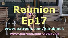 Intense lesbian reunion with licking big tits and cunilingus