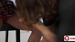 Mila Jade and Elle RIDE DOGGYSTYLE in HD.