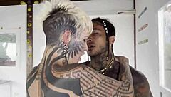 Tattooed princess trains with DamiLvS seductively