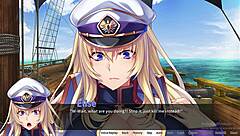 Pirate-booty and the bukkake buccaneer features Elise H in bondage, spanking, and bukkake action