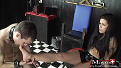 Lady A J Binds And Assfucks Slave In SM School