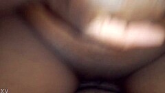 ebony woman feels deep pleasure