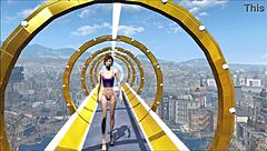 watch the mature maid ride the young guy's cock?