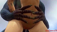 i love that big-titted whore getting double penetrated by lizard man in 3d
