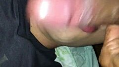 Man Sucks Cock Bareback and Receives Cum