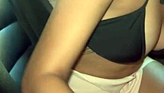 Grabbing My Friend During Her Public Webcam In Car