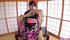 Flawless Kimono Blowjob at Home! So Hot! 🔥