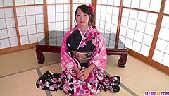 Flawless Kimono Blowjob at Home! So Hot! 🔥