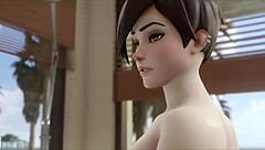 Beautiful anime sex with Tracer and a hard fucking scene
