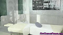 Masseuse Handles Big Black Cock With Jizz