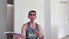 Step Gay Dad's Kickboxer Fetish with Fat Juicy Cock