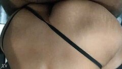 Girl cums and moans on black guy's cock