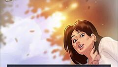 Summertime saga 43 features monster cock fucking big tits in anime