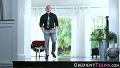 in kinky bdsm lingerie, the teen 18+ gets fucked hard