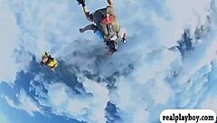 Badass Babes Sky Diving And Boar Hunting In Public Outdoors.