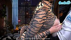 Hey, big boobs pussy cat uses toys to masturbate and blow that monster cock!