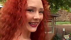 Redhead Audrey Hollander Craves Her Stud's Cock in Ass and Mouth