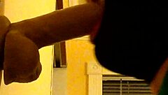 I see gay guy deepthroat dildo in hood