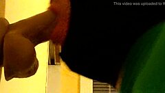 I see gay guy deepthroat dildo in hood