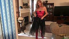 60fps full HD video of Rae Hart, the mature beauty enjoying holidays